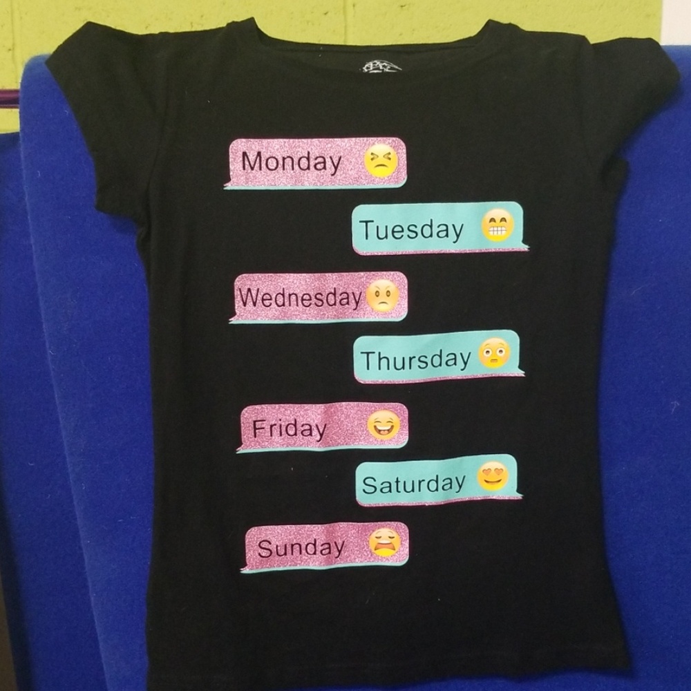 Emoji days of the week shirt